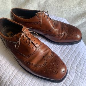 FLORSHEIM Magneforce Brown leather lace up Oxfords, US 10.5 good condition